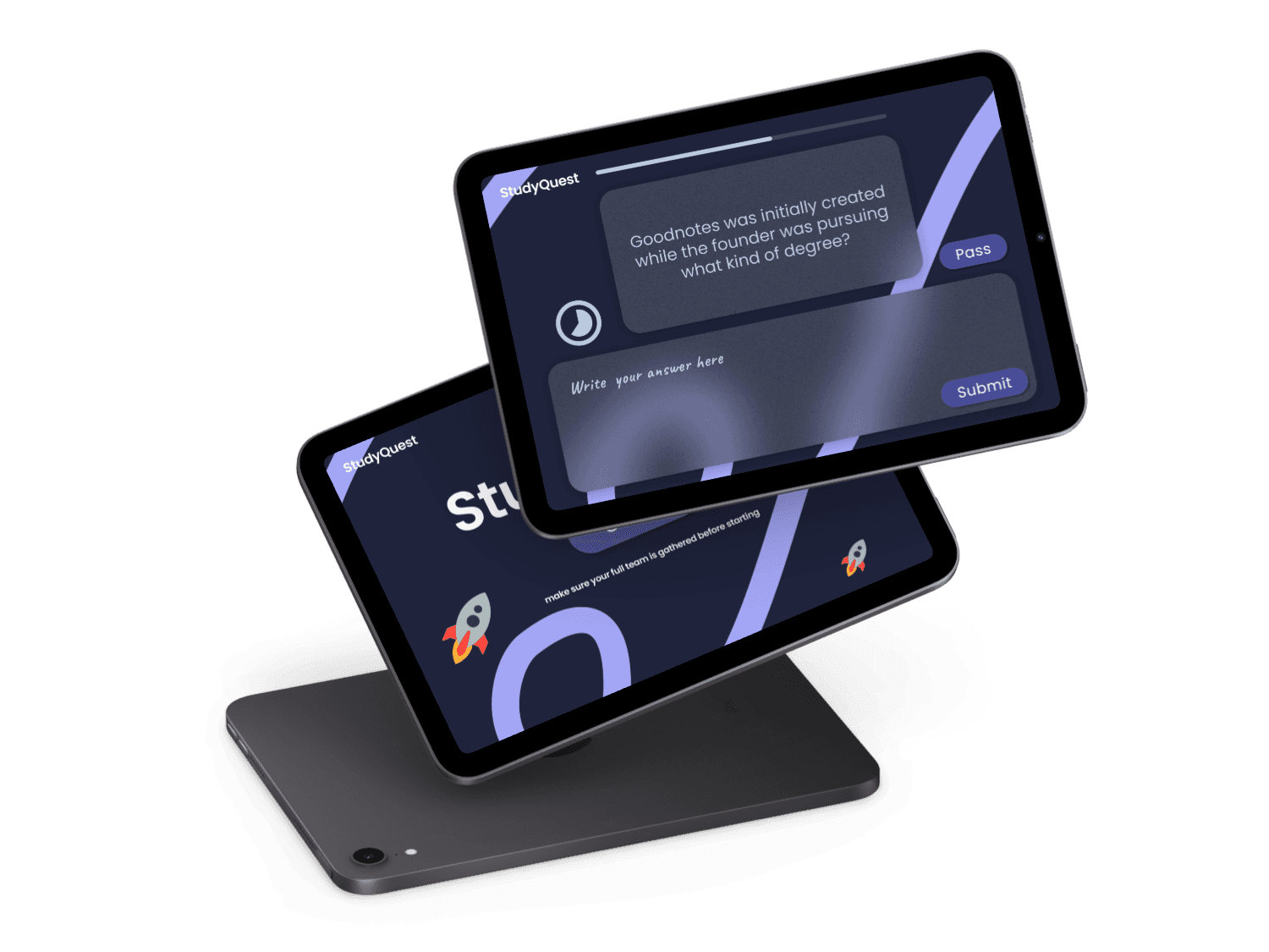 Goodnotes Study Space on an iPad